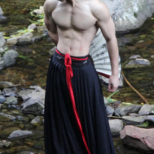 Load image into Gallery viewer, Black Horse-faced Skirt Martial Arts Skirt Pants