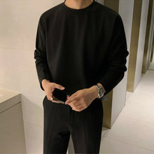 Load image into Gallery viewer, Loose Solid Color Cotton Round Neck T-shirt