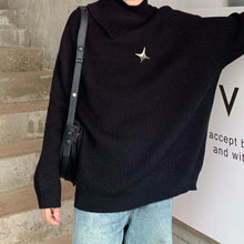 Load image into Gallery viewer, Double Collar Lazy Bottoming Sweater