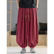 Load image into Gallery viewer, Loose Draped Ankle Tied Casual Harem Pants