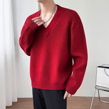 Load image into Gallery viewer, V-neck Pullover Knit Sweater