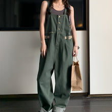 Load image into Gallery viewer, Denim Casual Wide-Leg Overalls