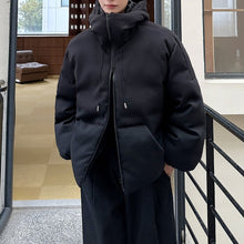 Load image into Gallery viewer, Air Layer Knitted Three-dimensional Cutting Hooded Down Jacket