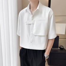 Load image into Gallery viewer, Loose Half Sleeve Pocket Shirt