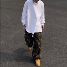 Load image into Gallery viewer, Street Loose Solid Color Long Sleeve T-shirt