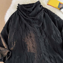 Load image into Gallery viewer, Hollow Out Hole Pile Collar Short Sleeve Top