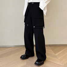 Load image into Gallery viewer, Three-dimensional Pocket Wide-leg Cargo Pants
