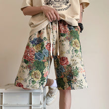 Load image into Gallery viewer, Summer Ethnic Rose Embroidered Shorts