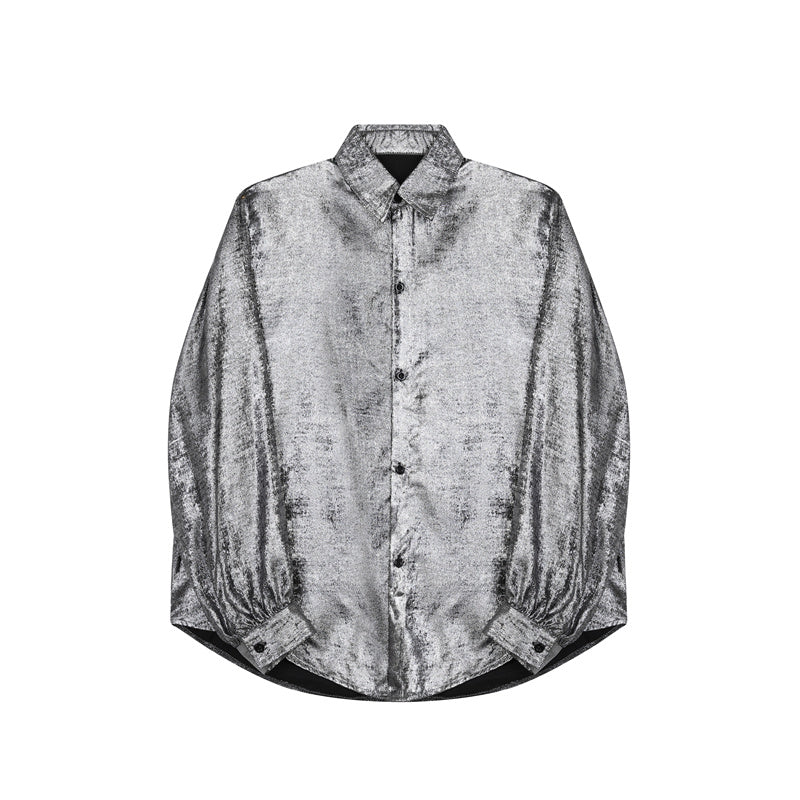 Fixed-Drape Long Sleeve T-Shirt
