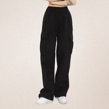 Load image into Gallery viewer, Drawstring Side Pockets Adjustable Trousers