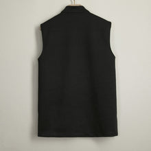 Load image into Gallery viewer, Sleeveless Waistcoat with Slant Placket and Disc Buttons