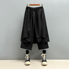 Load image into Gallery viewer, Irregular Multi-layer Cropped Hakama Pants