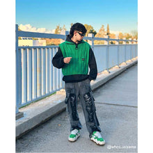 Load image into Gallery viewer, Winter Vintage Zip Turtleneck Knit Vest