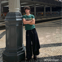 Load image into Gallery viewer, Irregular Drape Wide-Leg Trousers