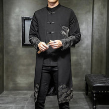 Load image into Gallery viewer, Retro Fake Two-piece Mid-length Embroidered Casual Jacket