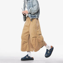 Load image into Gallery viewer, Loose Straight Wide-leg Casual Cropped Trousers