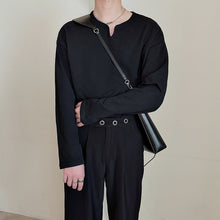 Load image into Gallery viewer, V-neck Loose Shoulder Sleeve Sweatshirt