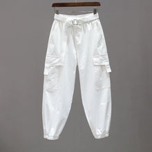 Load image into Gallery viewer, Elastic Waist Casual Multi-pocket Pants