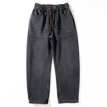 Load image into Gallery viewer, Loose Straight-leg Velvet Denim Casual Pants