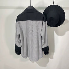 Load image into Gallery viewer, Fake Two-piece Striped Loose Long-sleeved Shirt