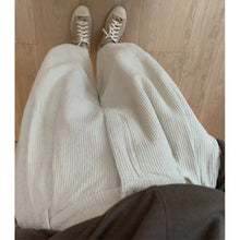 Load image into Gallery viewer, Large Size Thickened Warm Corduroy Wide Leg Pants