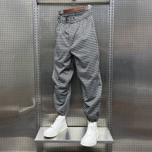 Load image into Gallery viewer, Plaid loose legged casual pants