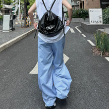 Load image into Gallery viewer, Striped Straight Casual Floor Mopping Trousers