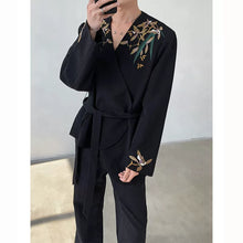Load image into Gallery viewer, Heavy Embroidery Print Shoulder Pad Suit Jacket