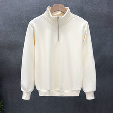 Load image into Gallery viewer, Half-high Zip-neck Pullover Sweatshirt