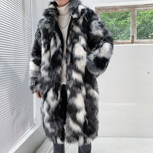 Load image into Gallery viewer, Winter Faux Fur Mid-length Coat