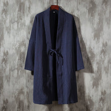 Load image into Gallery viewer, Printed Zen Cloak Linen Cape Coat