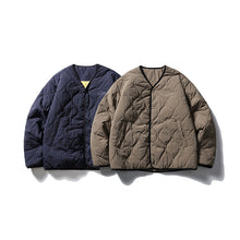 Load image into Gallery viewer, Retro Embroidery Plaid Thick Cotton Coat