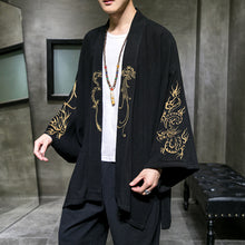 Load image into Gallery viewer, Dragon Embroidered Hanfu Cropped Cardigan