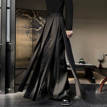 Load image into Gallery viewer, Retro Loose Casual Samurai Culottes Hakama Pants