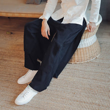 Load image into Gallery viewer, Retro Fake Two-piece Cotton And Linen Loose Skirt Pants