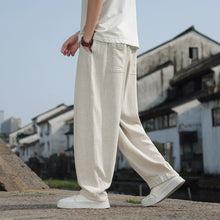 Load image into Gallery viewer, Linen Loose Drape Wide-Leg Pants
