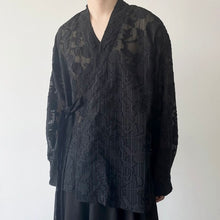 Load image into Gallery viewer, Retro See-through Jacquard Shirt
