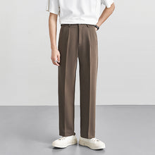 Load image into Gallery viewer, High-rise Elasticated Straight Trousers
