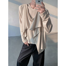 Load image into Gallery viewer, Retro Knitted Patchwork Irregular Long-sleeved Sweater