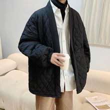 Load image into Gallery viewer, Black Diamond Check Buttonless Cardigan