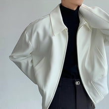 Load image into Gallery viewer, White Short Shoulder Padded Jacket