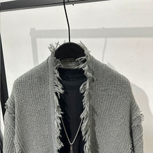 Load image into Gallery viewer, Vintage Ripped Knit Cardigan Sweater