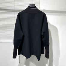 Load image into Gallery viewer, Loose Slit Stand Collar Sweatshirt