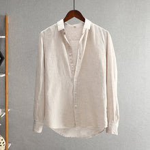 Load image into Gallery viewer, Lapel Linen Loose Thin Casual Shirt