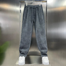 Load image into Gallery viewer, Jacquard-knit Chenille Loose Straight-leg Trousers