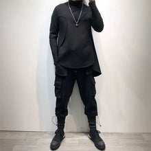 Load image into Gallery viewer, Loose Slit High Collar Slit Sweatshirt