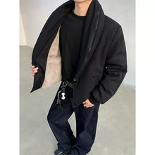 Load image into Gallery viewer, Three-dimensional Cutting Zipper Shawl Collar Short Jacket