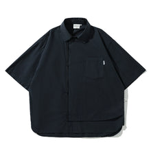 Load image into Gallery viewer, Thin Solid Color Short Sleeve Shirt Men's Loose Shirt