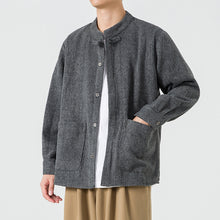 Load image into Gallery viewer, Stand Collar Retro Loose Casual Shirt