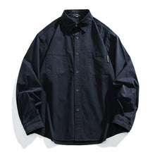 Load image into Gallery viewer, Japanese Retro Textured Long-sleeved Shirt